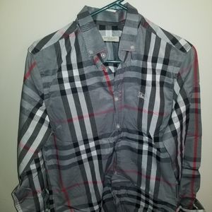 Burberry brit men's button down shirt